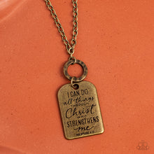 Load image into Gallery viewer, Persevering Philippians - Brass - Paparazzi