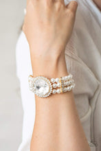 Load image into Gallery viewer, Speechless Sparkle - Gold - Paparazzi Bracelet