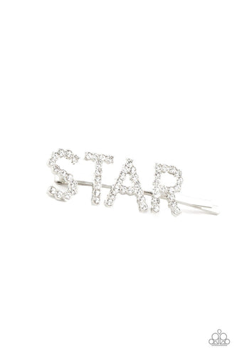 Star In Your Own Show - White - Paparazzi Hair Accessories