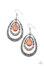Load image into Gallery viewer, Terra Teardrops - Orange - Paparazzi Earrings