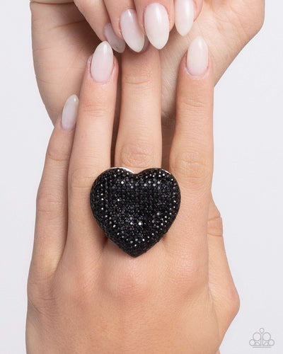 Hypnotizing Heart - Black - Paparazzi