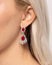 Load image into Gallery viewer, Self-Composed Red Rhinestone Earring