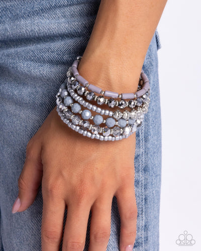 Stacked Surprise - Silver - Paparazzi