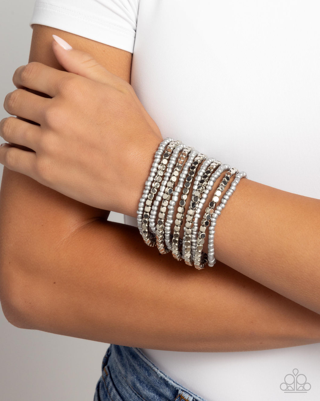 Spirited Stack - Silver - Paparazzi