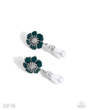Load image into Gallery viewer, Regency Reign - Green Clip On Earrings