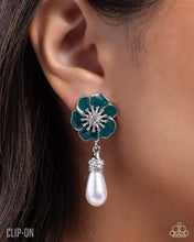 Load image into Gallery viewer, Regency Reign - Green Clip On Earrings