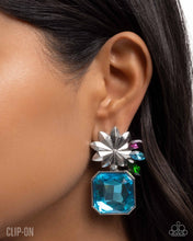 Load image into Gallery viewer, Lush Lure - Blue Clip On Earrings
