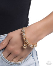 Load image into Gallery viewer, Pensive Polish - Heart Charmed Bracelet