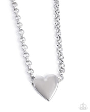 Load image into Gallery viewer, Sweet Start - Silver Heart Chain Necklace &amp; Bracelet Set – Minimalist Love Jewelry Set