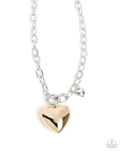 Load image into Gallery viewer, Heartfelt Hangout - Gold/Silver Heart Necklace