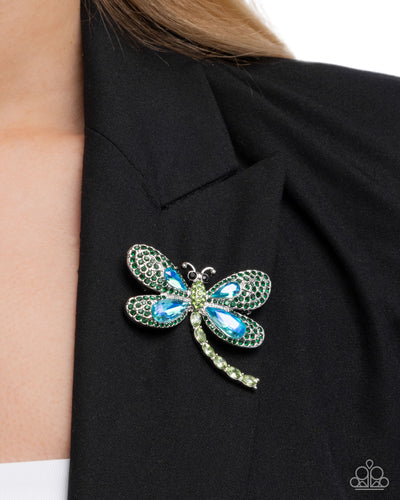 Divine Dragonfly - Brooch - Paparazzi
