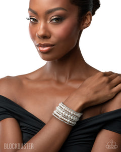 Finalized Flair - Pearl & Rhinestone - Wrap Bracelet