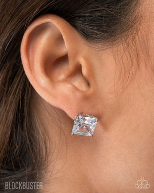 GLOW Time - Princess Cut Post Earring
