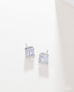 GLOW Time - Princess Cut Post Earring