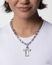 Load image into Gallery viewer, Faithful Flair - Silver Faith Cross Necklace |