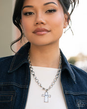 Load image into Gallery viewer, Faithful Flair - Silver Faith Cross Necklace |