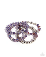 Load image into Gallery viewer, Polished Preparation - Multicolored Purple Beads Bracelet