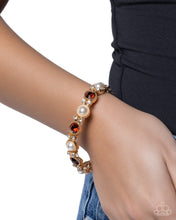 Load image into Gallery viewer, Memorable Muse - Pearl and Tea Gem Bracelet