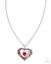 Load image into Gallery viewer, Cupid Connection - Red Embellished Heart Necklace