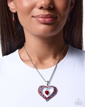 Load image into Gallery viewer, Cupid Connection - Red Embellished Heart Necklace