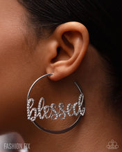 Load image into Gallery viewer, Positive Mantra - BLESSED Hoop Earring