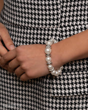 Load image into Gallery viewer, Hypnotizing History - White Pearl Bracelet
