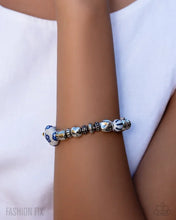 Load image into Gallery viewer, Luxury Travel – Porcelain Inspired Silver Charm Bracelet