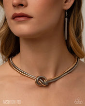 Load image into Gallery viewer, Industrial Chic - Mixed Metal Knot Necklace Set