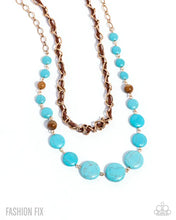 Load image into Gallery viewer, Playful Progression - Turquoise Beaded Chain Necklace Set