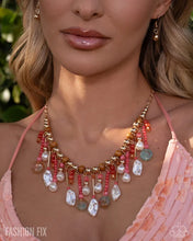 Load image into Gallery viewer, Summer Incoming - Coral Coast Beaded Fringe Statement Necklace &amp; Earrings