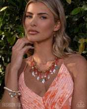 Load image into Gallery viewer, Summer Incoming - Coral Coast Beaded Fringe Statement Necklace &amp; Earrings