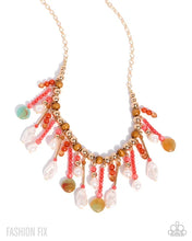 Load image into Gallery viewer, Summer Incoming - Coral Coast Beaded Fringe Statement Necklace &amp; Earrings