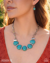 Load image into Gallery viewer, Inspired Art Turquoise Stone Statement Necklace Set