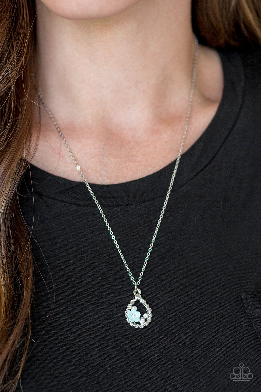 Serene Spring Showers - Blue - Paparazzi - Dtye Embellishing Boutique