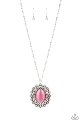 Oh My Medallion - Pink - Paparazzi - Dtye Embellishing Boutique