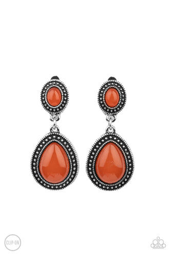 Carefree Clairvoyance - Orange - Paparazzi - Dtye Embellishing Boutique