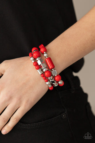Perfectly Prismatic - Red - Paparazzi - Dtye Embellishing Boutique