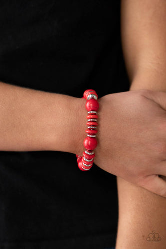 Rustic Rival - Red - Paparazzi - Dtye Embellishing Boutique