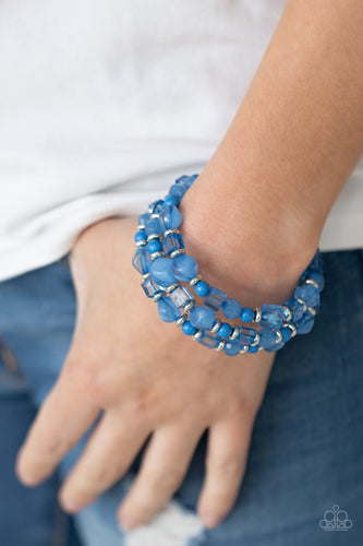 Girly Girl Glimmer - Blue - Paparazzi - Dtye Embellishing Boutique