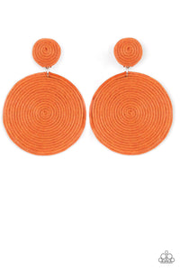 Circulate The Room - Orange - Paparazzi - Dtye Embellishing Boutique