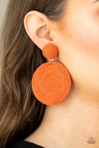 Circulate The Room - Orange - Paparazzi - Dtye Embellishing Boutique