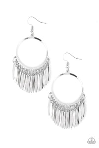Radiant Chimes - Silver - Paparazzi - Dtye Embellishing Boutique