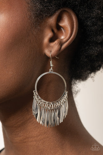 Radiant Chimes - Silver - Paparazzi - Dtye Embellishing Boutique