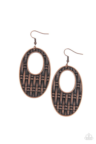 Engraved Edge - Copper - Paparazzi - Dtye Embellishing Boutique
