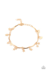 Party in the USA - Gold - Paparazzi - Dtye Embellishing Boutique