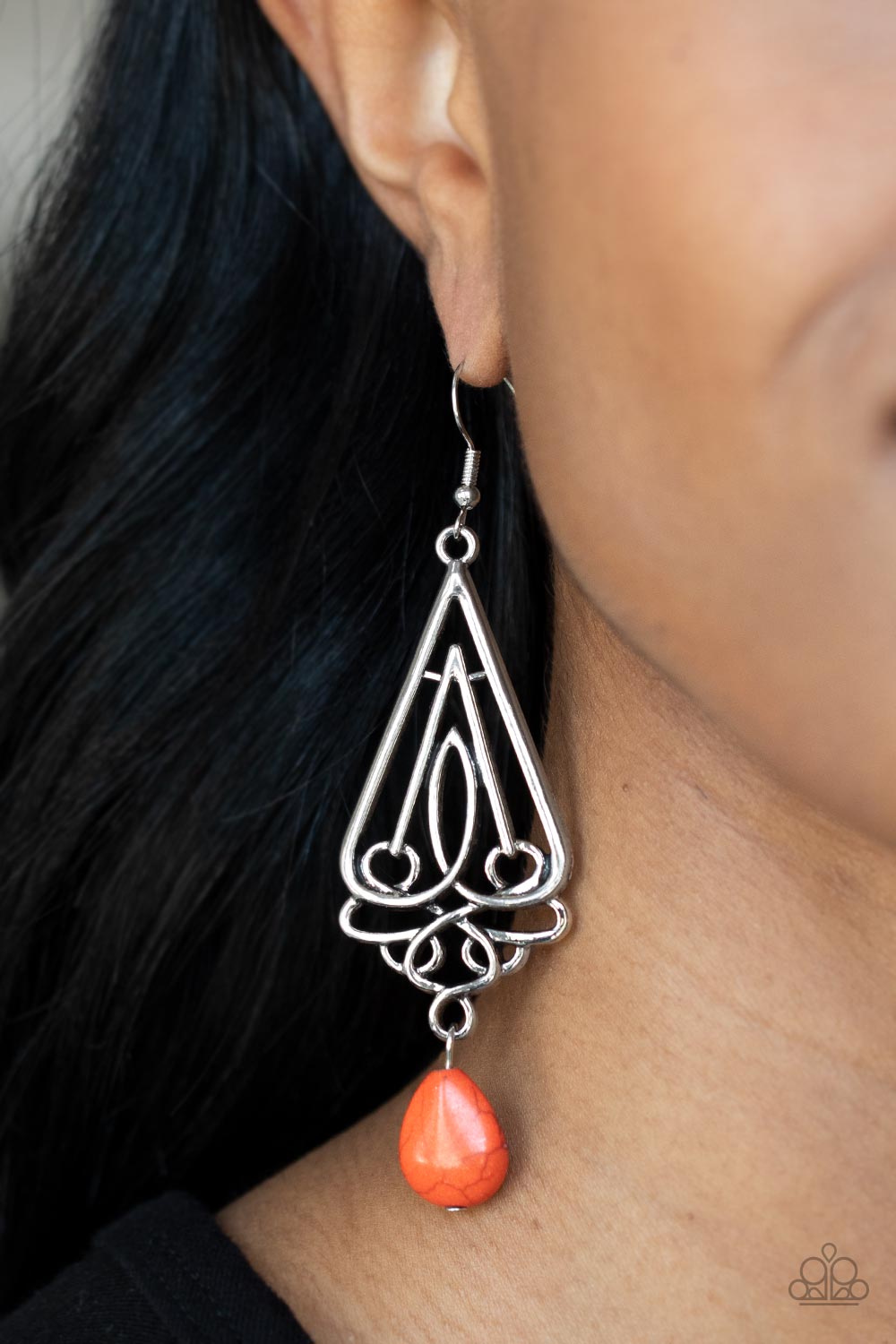 Transcendent Trendsetter - Orange - Paparazzi - Dtye Embellishing Boutique