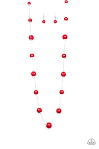 5th Avenue Frenzy - Red - Paparazzi Necklace