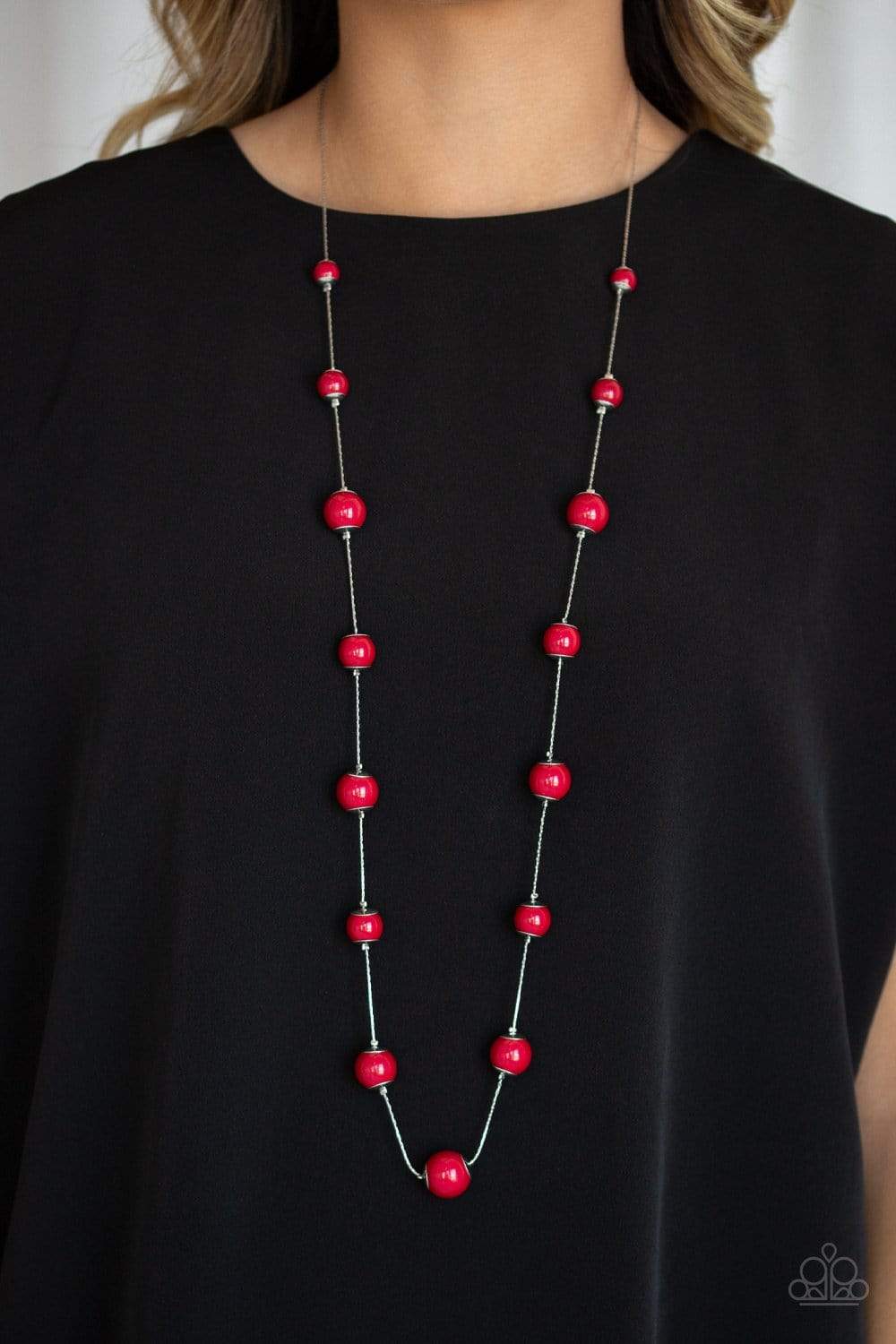 5th Avenue Frenzy - Red - Paparazzi Necklace