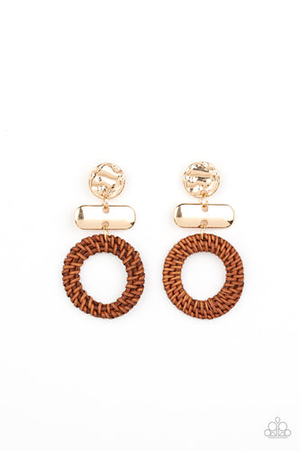 Woven Whimsicality - Gold - Paparazzi - Dtye Embellishing Boutique