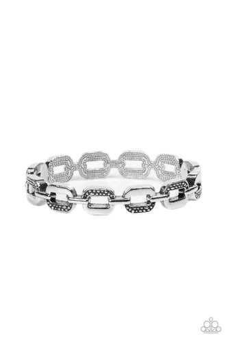 Powerhouse Plunder - Silver - Paparazzi - Dtye Embellishing Boutique